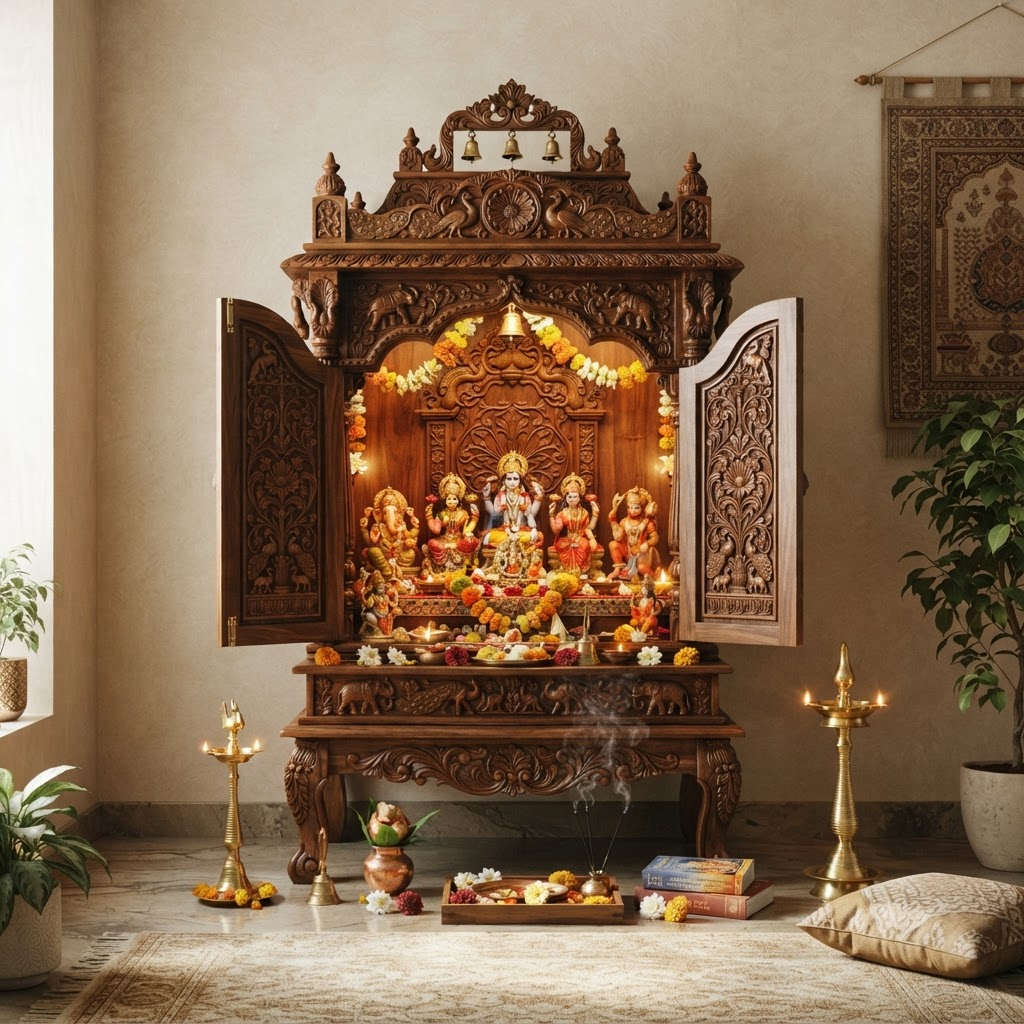 Pooja Room furniture by Sema Furniture